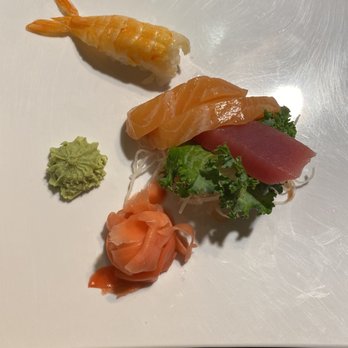Sakura Sushi Bar - Shrimp with salmon and tuna sashimi - Sushi Bars Near Me - West Miami, Florida Sakura Sushi Bar - Shrimp with salmon and tuna sashimi - Sushi Bars Near Me - West Miami, Florida