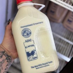 Rockwell Farm and Field - We carry A2A2 all natural milk in glass bottles, the bottles are a $3 deposit.
