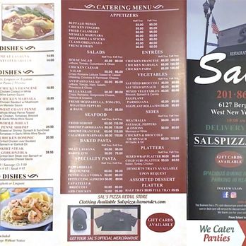 Sal's Pizza Bar - Menu - Desserts Near Me - West New York, New Jersey