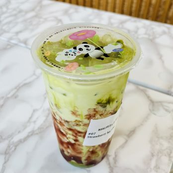 Mauritius Tea - Strawberry Matcha milk tea - Bubble Tea Near Me - University Place, Washington Mauritius Tea - Strawberry Matcha milk tea - Bubble Tea Near Me - University Place, Washington