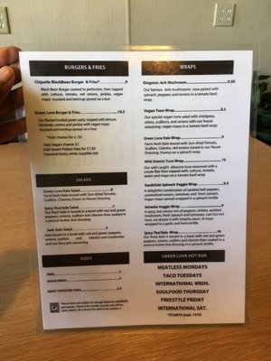 Menu photo 5 Green Love Kitchen Lithonia, GA