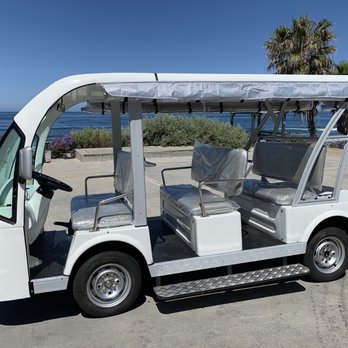 La Jolla Golf Carts - 8 passenger shuttle with optional rain enclosure near La Jolla showroom. - Tours Near Me - La Jolla, California La Jolla Golf Carts - 8 passenger shuttle with optional rain enclosure near La Jolla showroom. - Tours Near Me - La Jolla, California