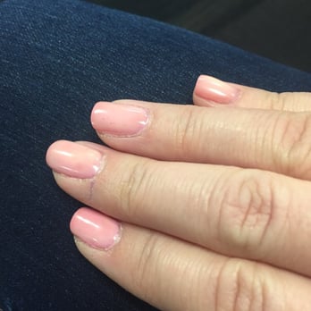 Luxury Nails Spa - Look at the ring finger...gel around the edges that she didn't file down to smooth. - Nail Salons Near Me - San Jose, California Luxury Nails Spa - Look at the ring finger...gel around the edges that she didn't file down to smooth. - Nail Salons Near Me - San Jose, California