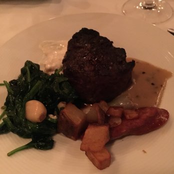 Roots Steakhouse - 8 oz petite filet mignon, spinach and garlic, and potato & chorizo - Steakhouses Near Me - Ridgewood, New Jersey Roots Steakhouse - 8 oz petite filet mignon, spinach and garlic, and potato & chorizo - Steakhouses Near Me - Ridgewood, New Jersey