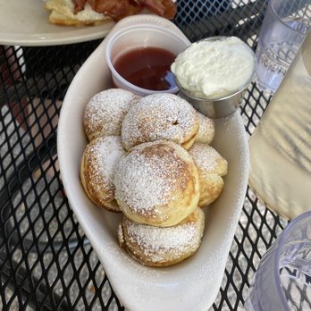 Toast - Aebelskivers ($10) with jam and house made whipped cream - Breakfast & Brunch Near Me - New Orleans, Louisiana Toast - Aebelskivers ($10) with jam and house made whipped cream - Breakfast & Brunch Near Me - New Orleans, Louisiana