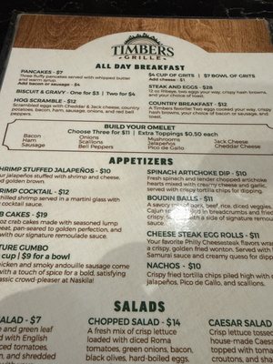 Menu photo 1 Timbers Grille Livingston, TX Menu photo 1 Timbers Grille Livingston, TX