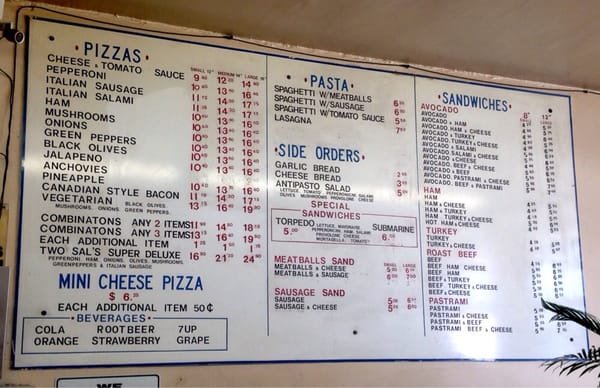 Menu photo 7 Two Sal's Pizza Pico Rivera, CA