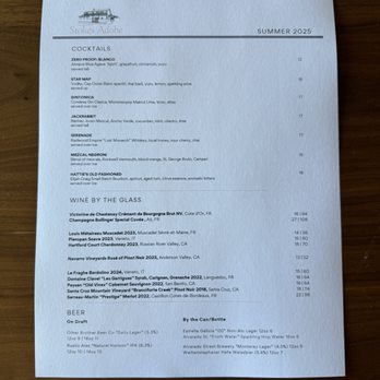 Stokes Adobe - drinks menu for July 2025 - New American Near Me - Monterey, California Stokes Adobe - drinks menu for July 2025 - New American Near Me - Monterey, California