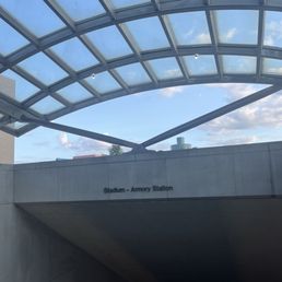 Exterior outside entrance of Stadium-Armory Metro Station - Washington, DC, District of Columbia Exterior outside entrance of Stadium-Armory Metro Station - Washington, DC, District of Columbia