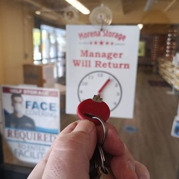 Morena Storage - The broken key in front of the closed office. - Self Storage Near Me - San Diego, California Morena Storage - The broken key in front of the closed office. - Self Storage Near Me - San Diego, California
