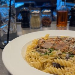 Osteria Marco - Mushroom fusilli with grilled chicken