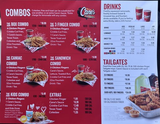 Menu photo 2 Raising Cane's Chicken Fingers Chester, VA