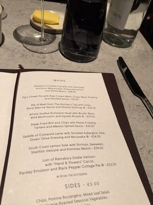 Menu photo 1 Kerridges Bar and Grill London, XGL