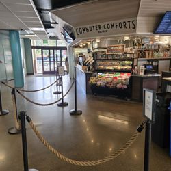 Commuter Comforts - View of Commuter Comforts from within the terminal.