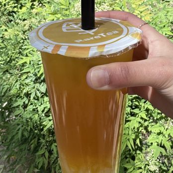 Rare Tea - Davis - Mango passion tea with lychee - Bubble Tea Near Me - Davis, California