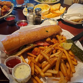 Pappadeaux Seafood Kitchen - Shrimp poboy with fries - Seafood Near Me - Phoenix, Arizona