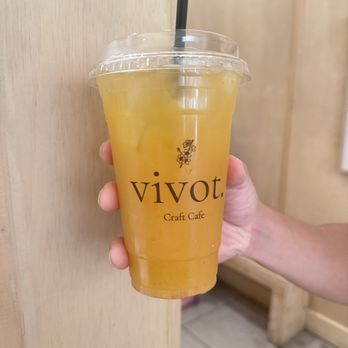 Vivot Craft Cafe - Orange Green Tea - Bubble Tea Near Me - Fullerton, California Vivot Craft Cafe - Orange Green Tea - Bubble Tea Near Me - Fullerton, California