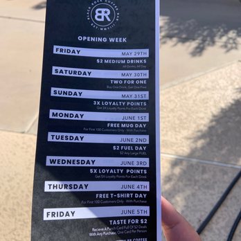 Black Rock Coffee Bar - Specials this week (March 5th), yes their dates are wrong b/c the employee said it's from a diff opening...umm, ok. - Coffee & Tea Near Me - Phoenix, Arizona Black Rock Coffee Bar - Specials this week (March 5th), yes their dates are wrong b/c the employee said it's from a diff opening...umm, ok. - Coffee & Tea Near Me - Phoenix, Arizona