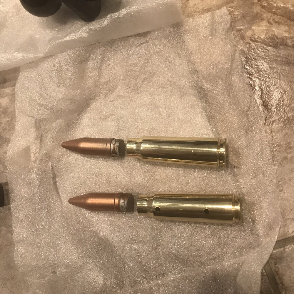 Affordable Powder Coating - 2- 20mm dummy rounds... $100.00  No that's not GOLD it's BRASS with clear powder coating..... - Powder Coating Near Me - Phoenix, Arizona