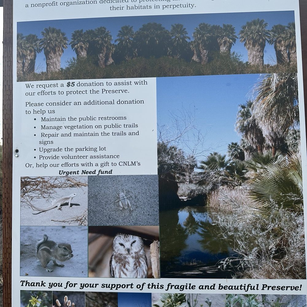 Coachella Valley Preserve - Sign - Hiking Near Me - Thousand Palms, California Coachella Valley Preserve - Sign - Hiking Near Me - Thousand Palms, California