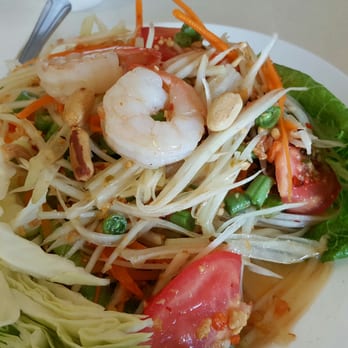 Khun 9 Thai Kitchen - Spicy papaya salad. Bomb. - Thai Near Me - Torrance, California Khun 9 Thai Kitchen - Spicy papaya salad. Bomb. - Thai Near Me - Torrance, California