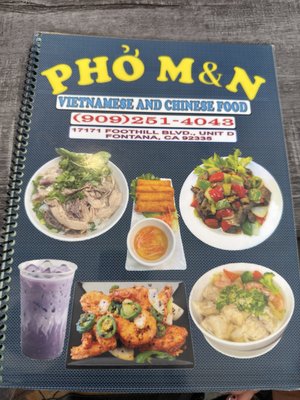 Menu photo 1 Pho M&N Fontana, CA Menu photo 1 Pho M&N Fontana, CA