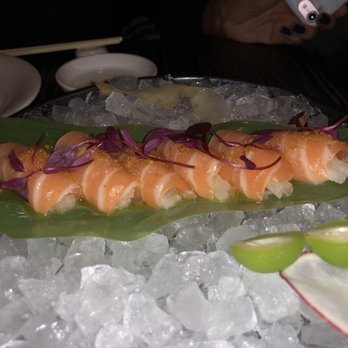 Nobu Washington D.C - Truffled salmon sashimi with pear - Japanese Near Me - Washington Dc, District of Columbia Nobu Washington D.C - Truffled salmon sashimi with pear - Japanese Near Me - Washington Dc, District of Columbia