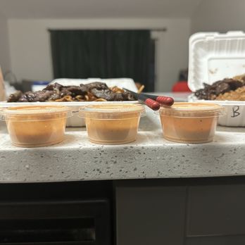 Flame Japanese Hibachi - half full sauces for .75 each lol - Japanese Near Me - Tamarac, Florida Flame Japanese Hibachi - half full sauces for .75 each lol - Japanese Near Me - Tamarac, Florida