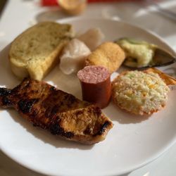 Golden Apple Buffet - Pork Chops and sausage