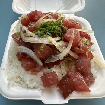 Sato Seafood - Shoyu poke with ahi and sushi rice ($14.95) - Poke Near Me - Honolulu, Hawaii Sato Seafood - Shoyu poke with ahi and sushi rice ($14.95) - Poke Near Me - Honolulu, Hawaii
