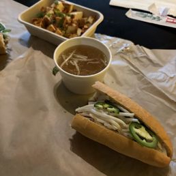 Pho baguette dip