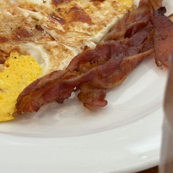 Squire's Diner - 2 eggs over hard, bacon and waffle - Diners Near Me - New York, New York
