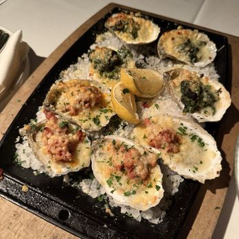 Urbangrub - Rockefeller oysters and andouille Gouda prosecco - Southern Near Me - Nashville, Tennessee