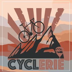CYCLERIE eBikes and Service - Discover the CyclErie Logo: Adventure Awaits in Boulder Colorado