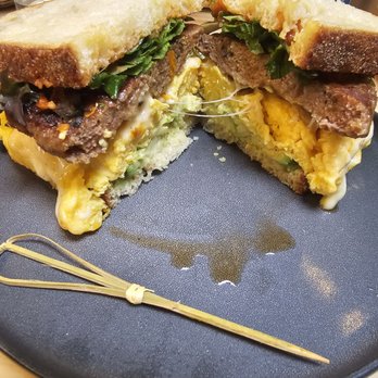 Mighty Bread - Breakfast sandwich with sausage and avocado - Bakeries Near Me - Philadelphia, Pennsylvania Mighty Bread - Breakfast sandwich with sausage and avocado - Bakeries Near Me - Philadelphia, Pennsylvania