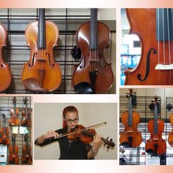 Bandland Llc & Percussion Center - Violins, viola, and cellos!