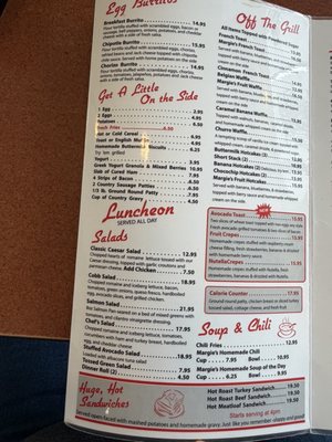 Menu photo 1 Margie's Diner Paso Robles, CA