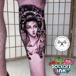 Wylde Sydes Tattoo & Body Piercing - Geisha Tattoo
By @Doctorz.ink