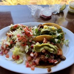 Street tacos (1 chicken, 1 adobada, 1 carne asada) loved all Street tacos (1 chicken, 1 adobada, 1 carne asada) loved all