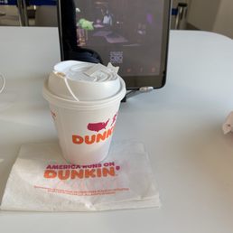 Small regular coffee with cream and sugar. Small regular coffee with cream and sugar.