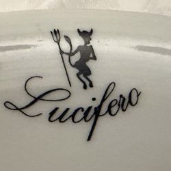 Lucifero - Lucifero Logo on the plates.