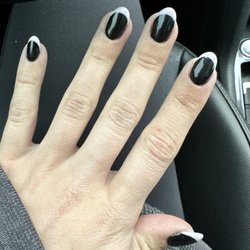 Advance Nail And Spa - Hand painted French tips
