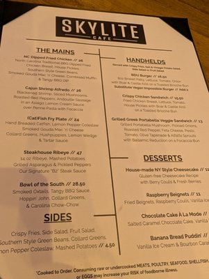 Menu photo 4 Bar Down Under Greensboro, NC