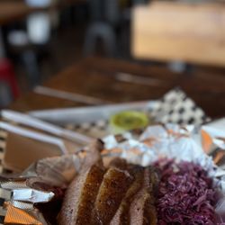 LA Brisket - Brisket Bowl. No rice. Extra slaw