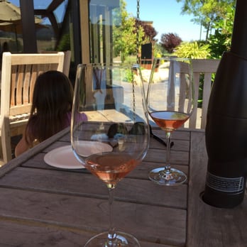 Denner Vineyards - Sitting on the deck drinking the 2014 Rosé. Doesn't get better than this! - Wineries Near Me - Paso Robles, California