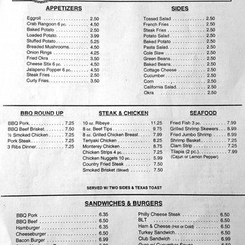 Jay's Barbeque - the menu - Barbeque Near Me - Marble Hill, Missouri