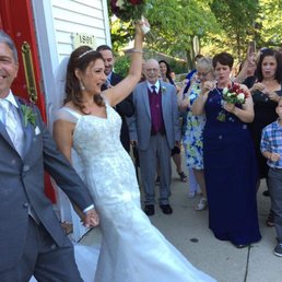 From a strapless dress that wad two sizes too big, to my dream gown.   Jenny works magic!