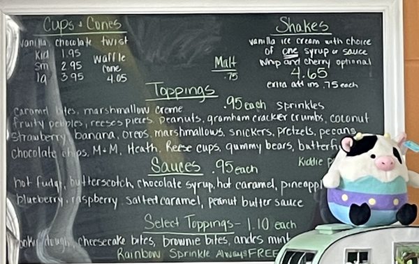 Menu photo 2 The Dairy Bar on Main Louisa, VA Menu photo 2 The Dairy Bar on Main Louisa, VA