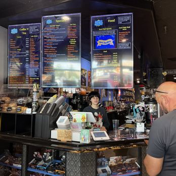 Coffee N' Comics - Our hostess Piper and my husband Larry - Coffee & Tea Near Me - Sparks, Nevada