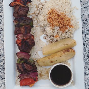Basils Greek Dining - Filet Beef Kabob - Greek Near Me - Aurora, Illinois Basils Greek Dining - Filet Beef Kabob - Greek Near Me - Aurora, Illinois